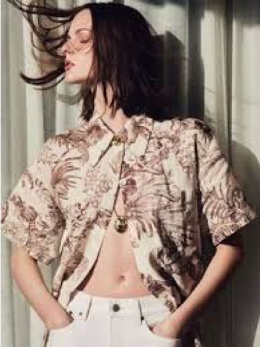 COS linen botanical shirt